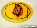 Velouté de potimarron, escalope de foie gras