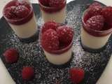 Panna cotta aux framboises