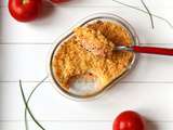 Crumble de tomates aux fines herbes et parmesan