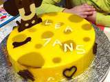 Entremet vanille mangue passion et son teckel 3 chocolats