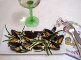 Moules de bouchot au cognac et aux salicornes fraîches