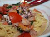 Spaghettis aux fruits de mer (Weight Watchers - 11pp)