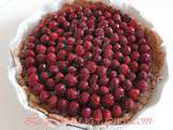 Tarte aux framboises/amandes {vegan et sans gluten}