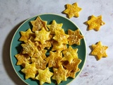 Biscuits étoilés feuilletés au Parmesan