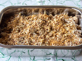 Crumble aux poires et au pralin