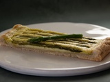 Tarte fine d’asperges vertes à la ricotta