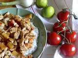 Poulet aux saveurs hawaïennes… à l’ananas 🍍et aux crevettes