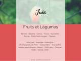 Fruits et légumes de juin