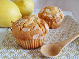 Muffins Thermomix au citron et au miel, amandes effilées