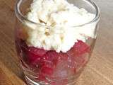 Verrine betterave / fromage d'amandes