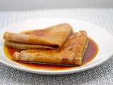 Crêpes sans gluten, sauce Suzette