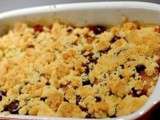 Crumble de poires au chocolat noir