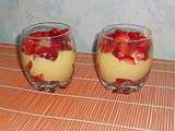 Verrine aux fraises et chocolat blanc