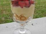 Verrine fraises crème pâtissière