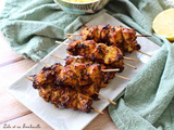 Brochettes de poulet au paprika & moutarde