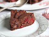 Brownie au chocolat & compote {sans beurre}