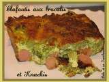 Clafoutis de brocolis aux knackis