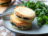 Croques quiches aux épinards & saumon fumé