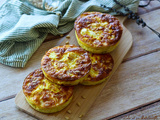 Flans de carottes & poireaux à la feta