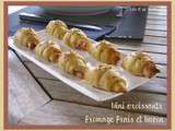 Mini croissants au bacon et fromage frais