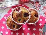 Muffins aux framboises & citron