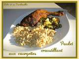 Poulet croustillant aux courgettes