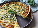 Quiche aux petits pois, feta & menthe