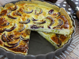 Quiche aux poireaux & oignon rouge