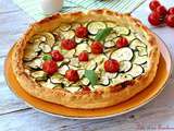 Tarte au chèvre frais & courgettes