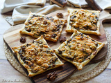 Tartelettes fines champignons & cheddar