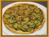 Tatin de courgettes au bacon et pignon de pin