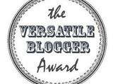 The Versatile Blogger Award