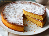 Torta caprese au chocolat blanc & citron