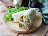 Wraps avocat & truite fumée