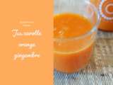 Jus frais carotte, orange et gingembre