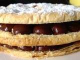 Mille feuilles à  la crème au Nutella