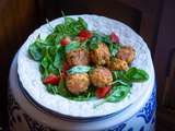 Boulettes végé – Polpette aux pois chiches et à l’aubergine