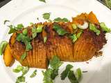 Laminé – Courge butternut façon « Hasselback »