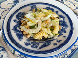 Printemps acidulé – Salade de fenouil, cédrat, fusilli, citron confit et pois-chiches