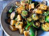 Summer tofu – Poêlée de courgettes et de tofu