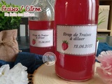 Sirop Fraises & Citron