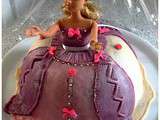 Gateau Barbie a la pâte d'amandes