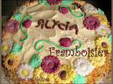 Gateau d'anniversaire framboisier