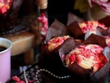 Muffins aux pralines roses