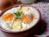 Oeuf cocotte au four camembert lardons