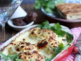 Pommes de terre farcies au poulet et gratinées sauce fromagère