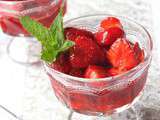 Salade de fraises au sucre vergeoise citron