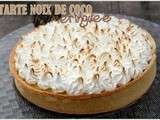 Tarte noix de coco meringuee