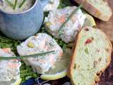 Terrine de Saumon frais, Saint jacques et Pistaches