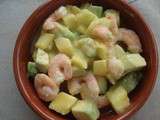 Salade Mangue, Avocat et Crevettes